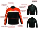 Kerozen BAMBINO ORANGE Childrens Motorcycle Jacket