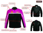 Kerozen Bambino Children's Motorcycle Protective Jacket Breathable Sports Lightweight Motocross Children All 4 Seasons