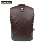 Kerozen EDDIE Gilet Cuir Biker Homme Biker