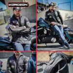 Kerozen MH1 Moto Jacket Men with Hood