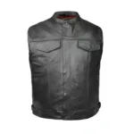 GILET CUIR BIKER