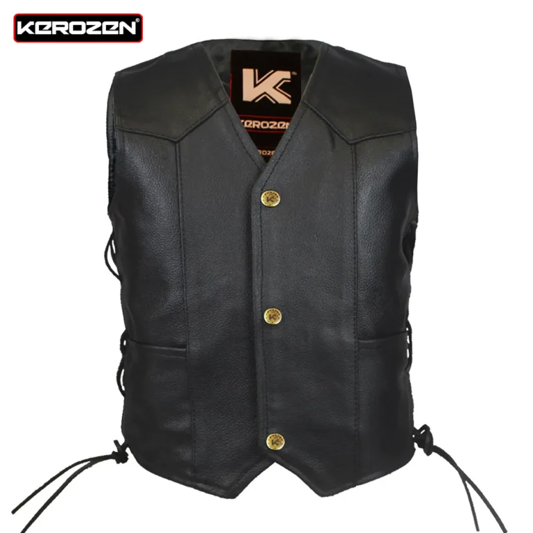 Kerozen Biker Child Gilet Leather vest