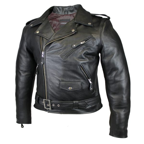 KEROZEN BRANDO LEATHER BIKER JACKET