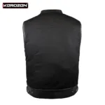 Kerozen Dryden Pocket Gilet Cuir Homme Sans Manche