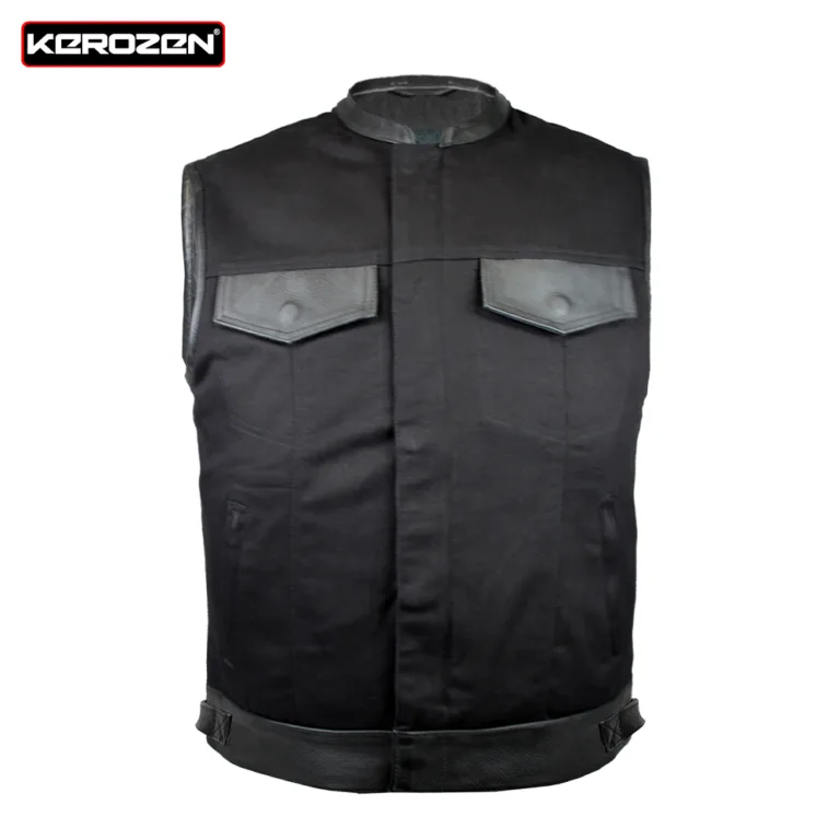 Dryden Pocket Gilet Cuir Homme