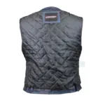 Kerozen Jessica Navy Blue Gilet Moto Cuir
