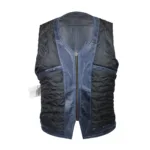 Kerozen Jessica Navy Blue Gilet Moto Cuir