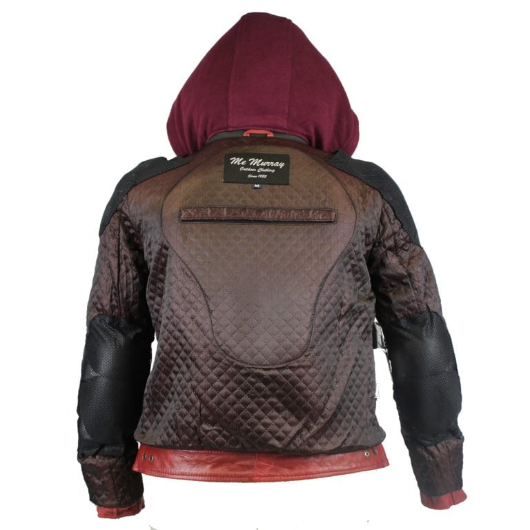 Burgundy Jacket inner back view