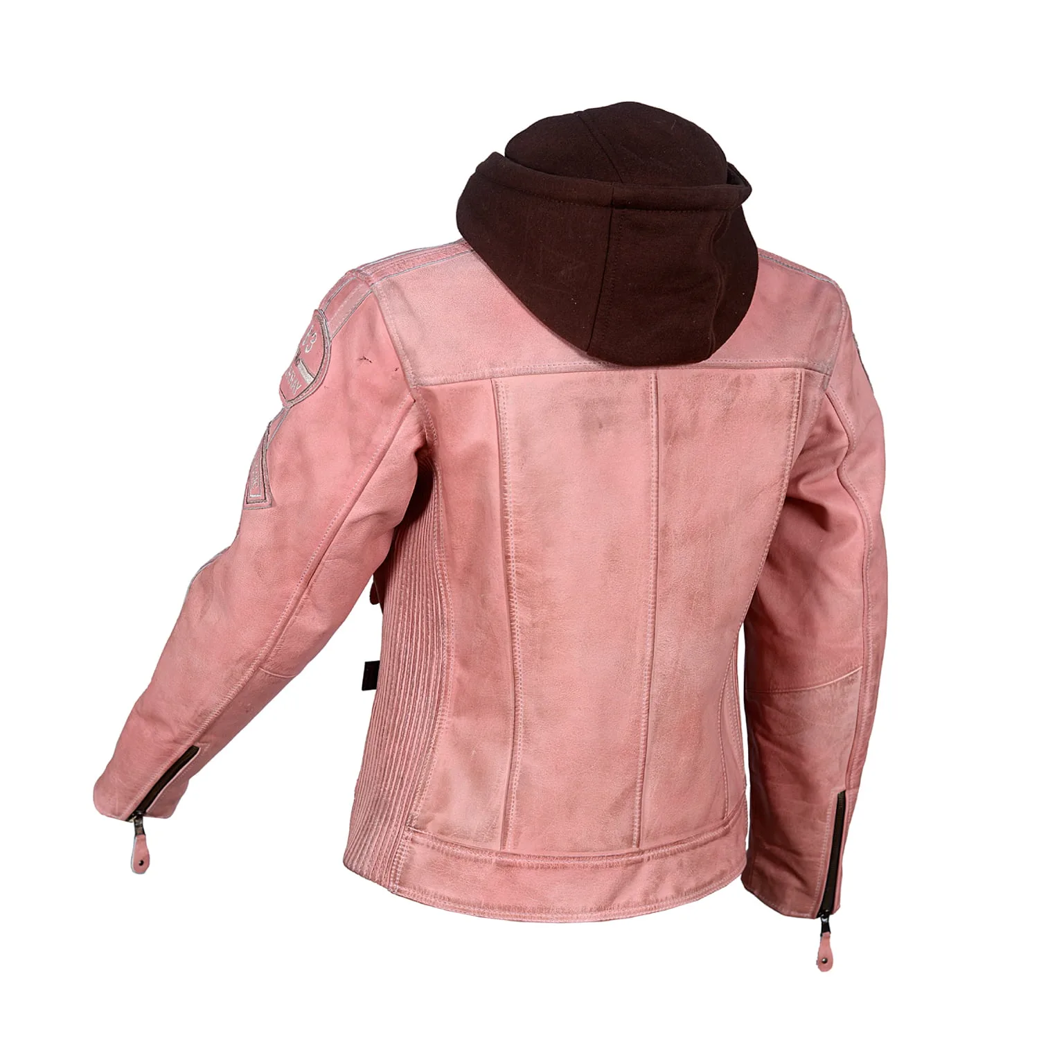 Kerozen Mc Murray LH3 PINK LADIES JACKET Moto Femme Veste Cuir