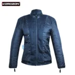 Ladies Biker Jacket Stylish Leather Motorcycle Gear for Women Inner Front