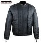 Biker Jacket Men Stylish Cow Leather Motorcycle Jacket inner front