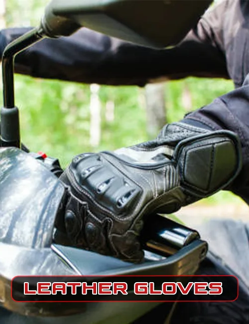 Kerozen Leather Gloves for Motorcycle Riders