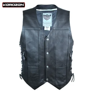 Roberto Cow Black Smart Gilet Men