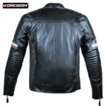 Kerozen Alessandro Mens Leather Moto Jacket back