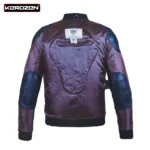 Kerozen Frank Mens Leather Riding Jacket pour Hommes