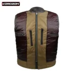 Jack Buffalo Brown Gilet Moto Cuir Homme inner front