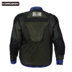 Kerozen Motorbike Kevlar Shirt Biker Long Sleeve Flannel Check Motorcycle Shirt inner back
