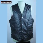 Gilet Cuir Sans Manche Homme Biker
