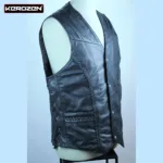 Gilet Cuir Sans Manche