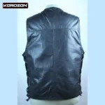 Gilet Cuir Sans Manche Homme Biker