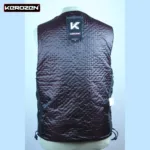 Gilet Cuir Sans Manche Doublure matelassée