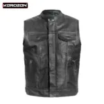 Kerozen Jack Gilet de Motard Enfant Kids Motorcycle Vest with Quilted Lining