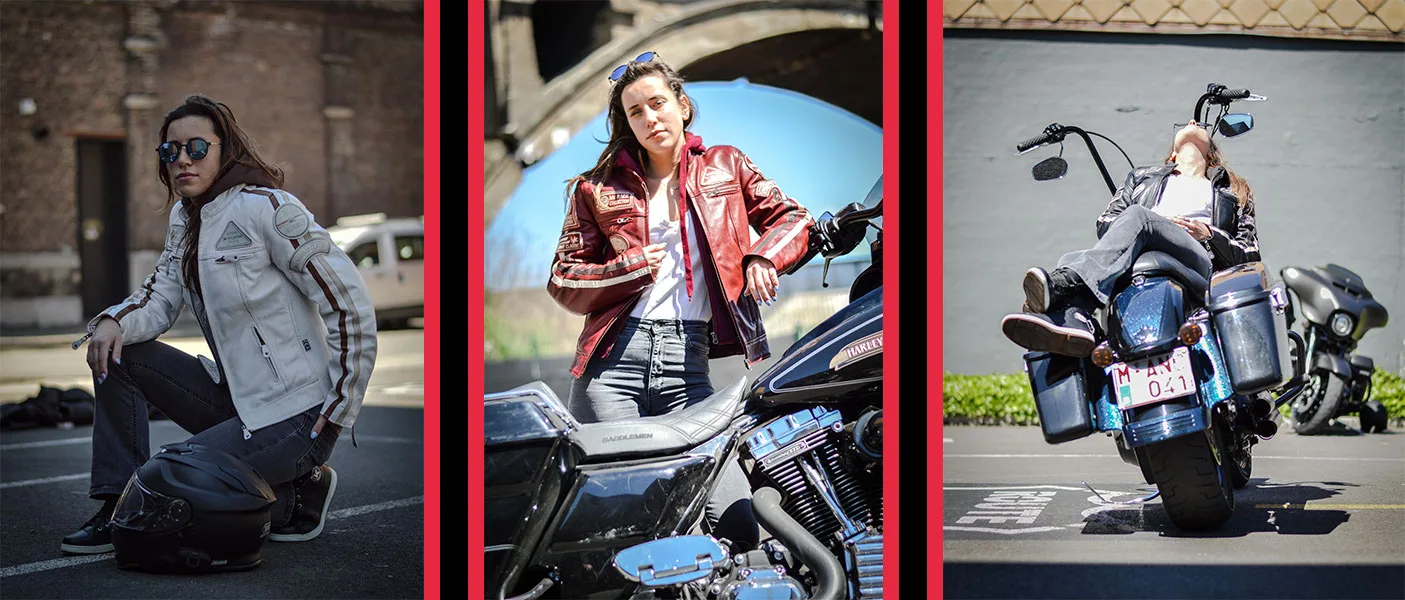 Kerozen Hooded Moto Jackets Women's
