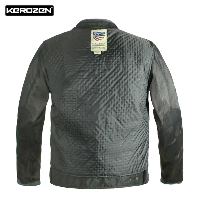 MC Murray Ciur veritable Jarvis Grey Cracker Motorcycle Jacket