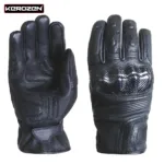Kerozen Gants Cuir Motards