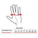 Motorcycle Riding Gloves Pro Biker Gloves Size Chart