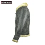 Men Cuir Fur Jacket