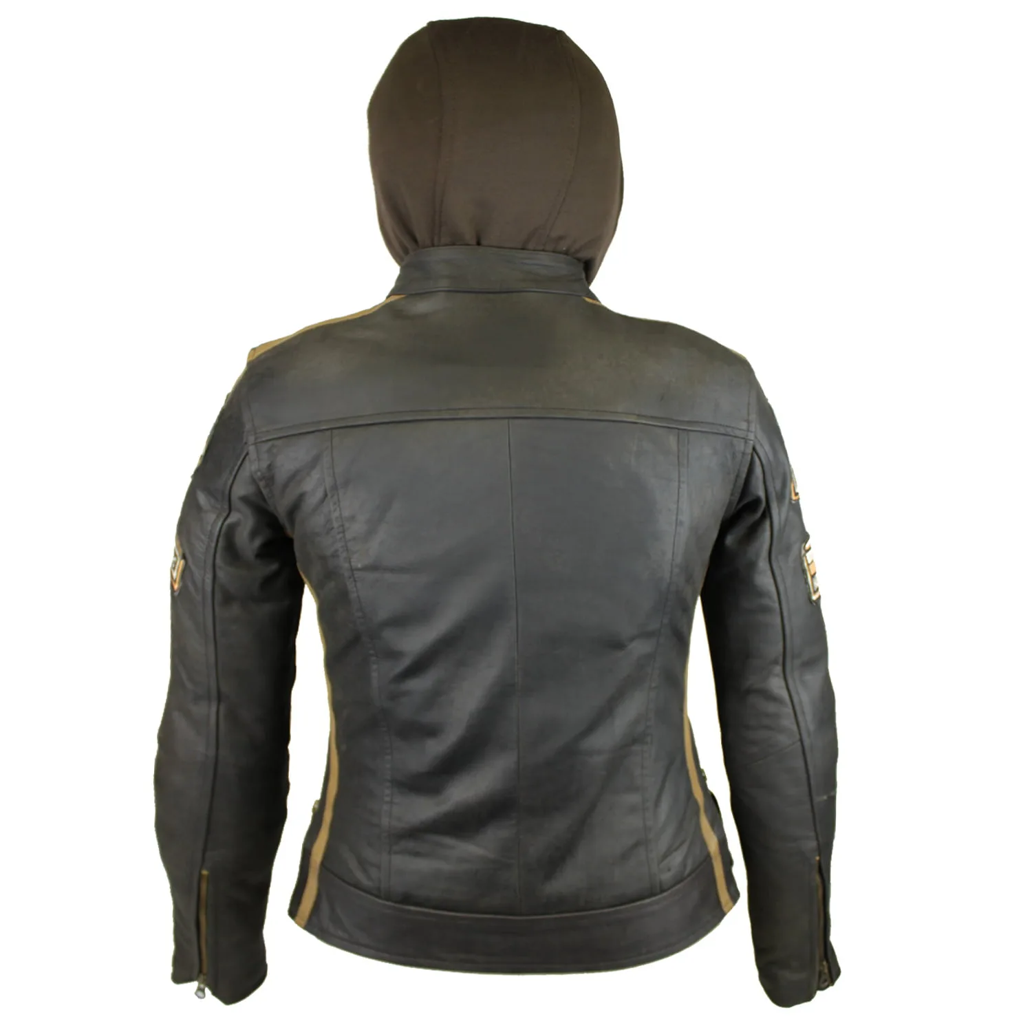 Veste Marron Cuir Femme