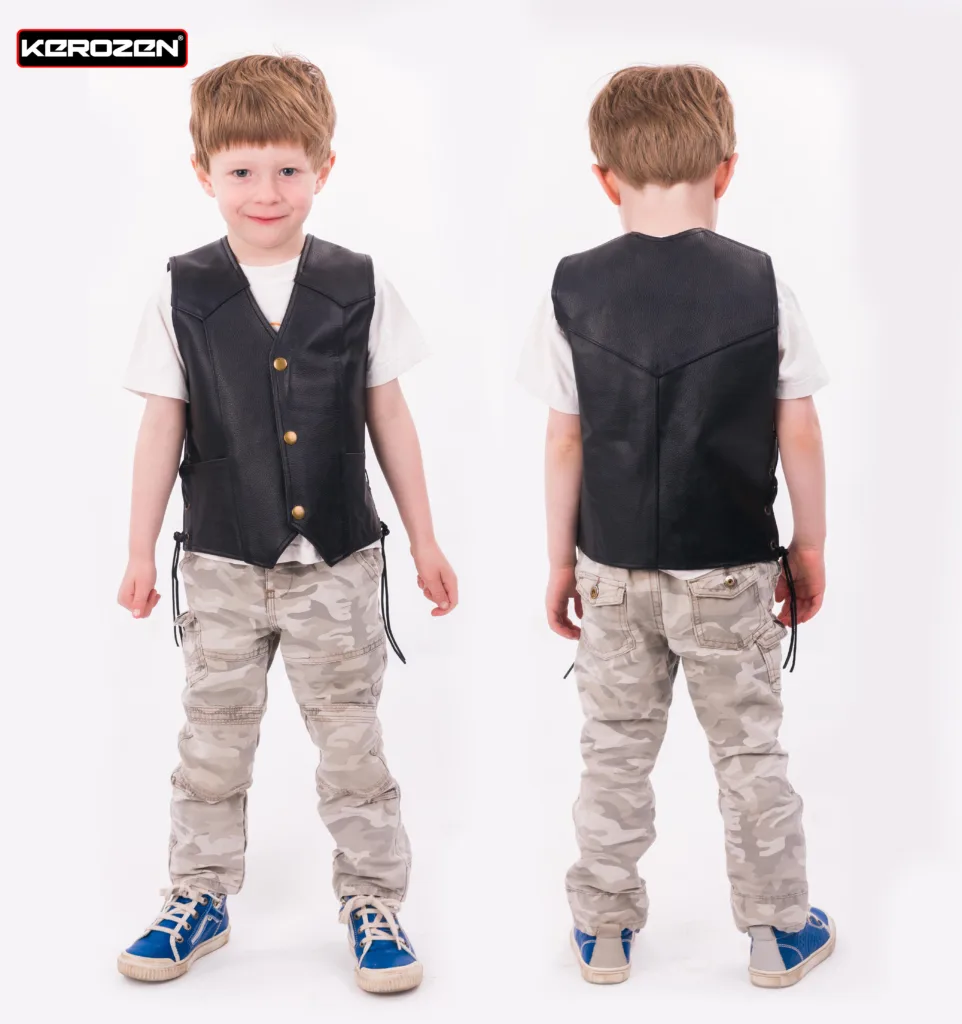 Gilet en Cuir Biker