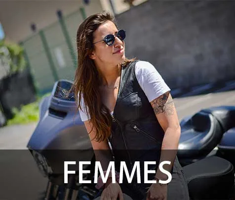 gilet cuir kerozen