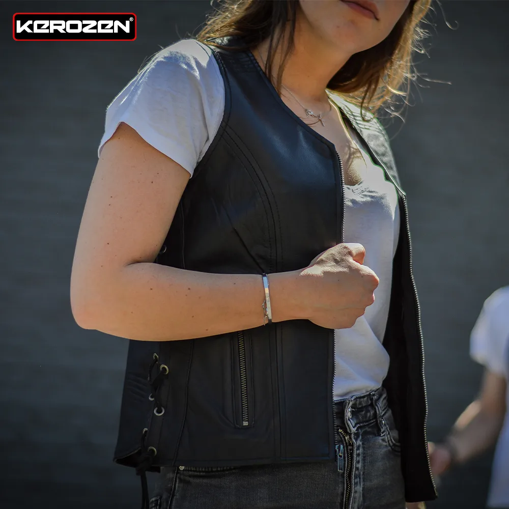 gilet biker femme