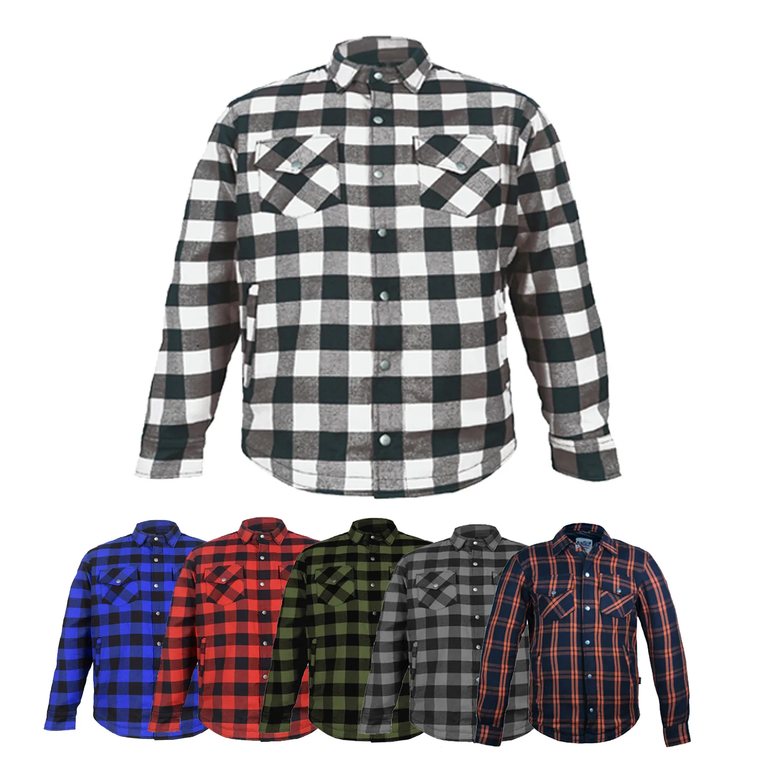 Flannel Biker Jacket